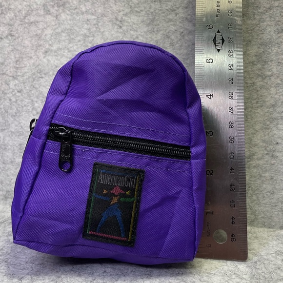 VTG 1995 Pleasant Company American Girl purple school supply backpack for doll - Picture 5 of 6
